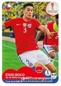 Enzo roco tem 28 anos, nasceu a 15 agosto 1992, em ovalle, chile. Sticker 185: Enzo Roco - Panini FIFA Confederation Cup ...