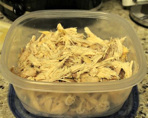 It results in a good amount of chicken (because i cook 2 at a time) to put away for future meals. How to Cook a Whole Chicken in the Crock Pot