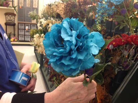 Check out our wedding flower balls selection for the very best in unique or custom, handmade pieces from our party decor shops. A blue flower at Hobby Lobby | Diy wedding, Blue flowers ...