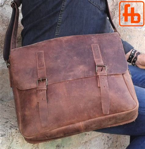 It is made from calfskin that's 100% italian. Handmade, Italian Vintage Style, Oiled Leather, Crossbody ...