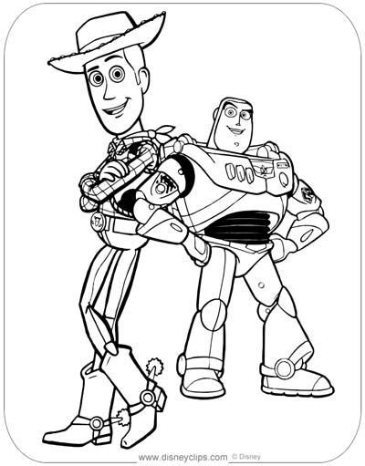Toy story woody coloring pages are a fun way for kids of all ages to develop creativity, focus, motor skills and color recognition. Free Buzz And Woody Coloring Pages - Workberdubeat Coloring