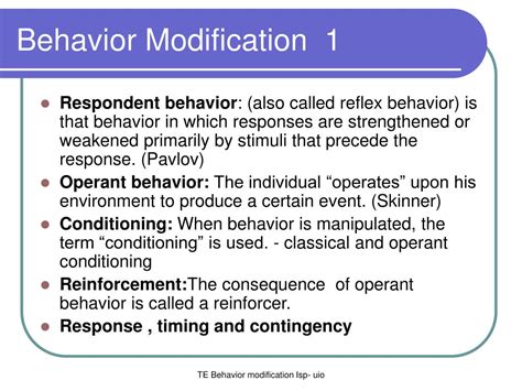 She ended up turning on. PPT - Behavior Modification 1 PowerPoint Presentation - ID ...