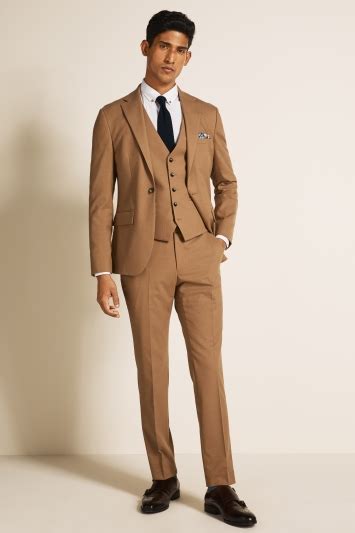 How to wear a camel over coat. Moss London Slim Fit Camel Suit