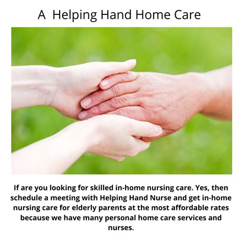 Once you have completed your training with us, y. Helping Hand Home Care in 2020 | Home care, Nursing care ...