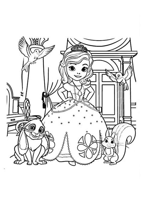Free download 36 best quality sofia coloring pages at getdrawings. Picture of Princess Sofia and Friends in Sofia the First ...