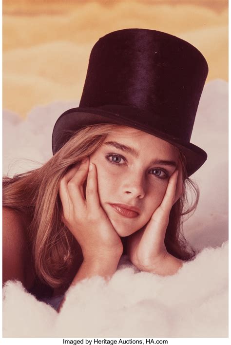 Brooke at 10 the woman and the child by gary gross. GARY GROSS (American, 1937-2010). Brooke Shields (Top Hat), 1978. | Lot #74103 | Heritage Auctions
