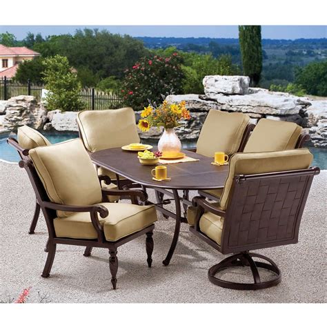 This dining set includes a table, four side chairs and bench. Patio Dining Furniture Look more at http://besthomezone ...