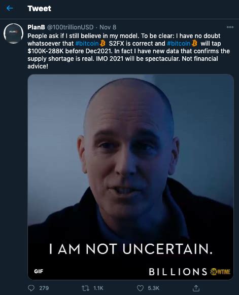 As we currently see bitcoin resting above $15,000, is it time to ask when bitcoin will hit $100,000? Why Plan B is confident that Bitcoin will hit $100K-288K before Dec 2021 - Plato Blockchain