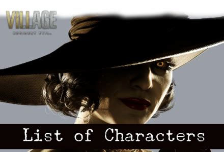 If you are getting stuck in resident evil 8 and need some tips to progress. List of Characters | Resident Evil Village (Resident Evil ...