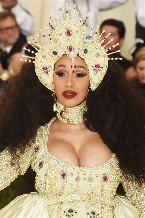 Bacardi b , married name: Cardi B brought the drama to the 2018 Met Gala