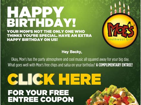 Become a texas roadie at texas roadhouse for a free cactus blossom just for signing up, as well as a free dessert/appetizer/entrée on your birthday and anniversary date. Bargain Becky: More Free/Cheap Birthday Crap in my Email