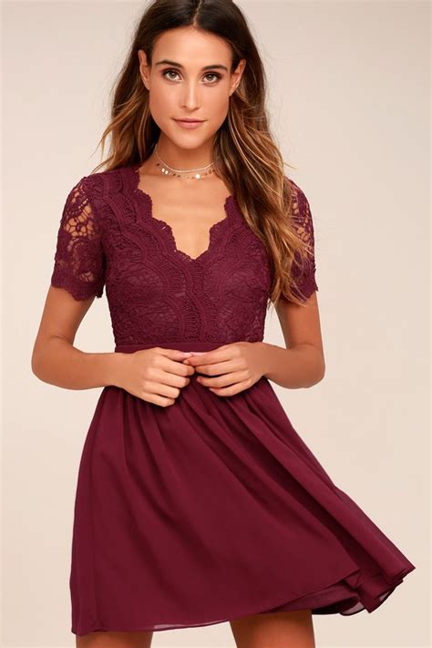 80,467 angel dark busty free videos found on xvideos for this search. Lovely Burgundy Dress - Lace Dress - Lace Skater Dress