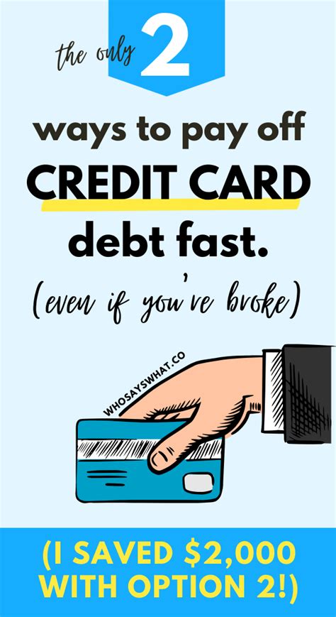 Maybe you would like to learn more about one of these? How To Pay Off Credit Card Debt Fast - Who Says What in ...