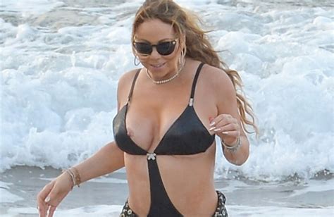 Citizen of the world dahhhling. Mariah Carey Nip Slip In A Swimsuit At The Beach
