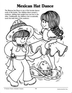 The jarabe tapatío (the mexican hat dance). Mexican Hat Dance Coloring Page | Dance coloring pages ...