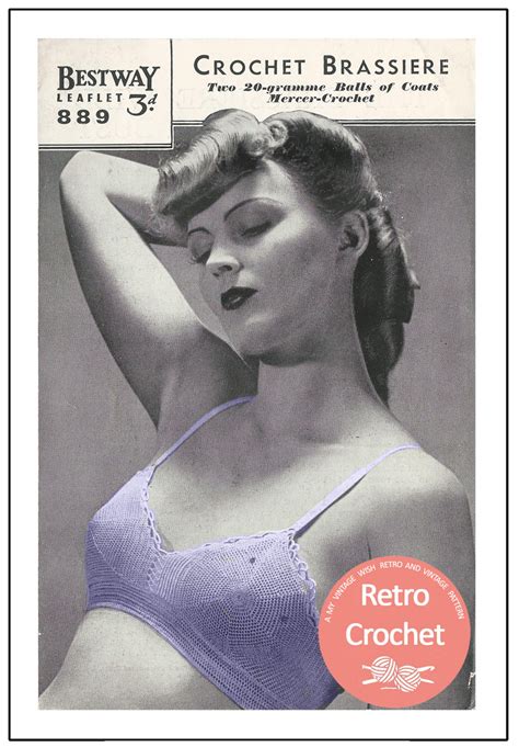 Yarnspirations has everything you need for a great project. 1940s Bra Crochet Pattern - PDF Crochet Pattern - PDF ...