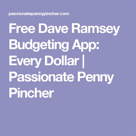 I tried the dave ramsey every dollar app for 1 month | review. Free Dave Ramsey Budgeting App: Every Dollar | Dave ramsey ...