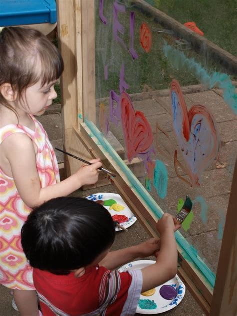 This is a swipe that was inspired by youtuber: DIY Outdoor art easel for kids made from plexiglass. Paint ...