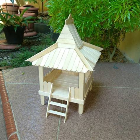 Cara gampang membuat miniatur rumah dari stick es krim alat dan bahan : Kapal Laut Dari Stik Es Krim | infotiket.com