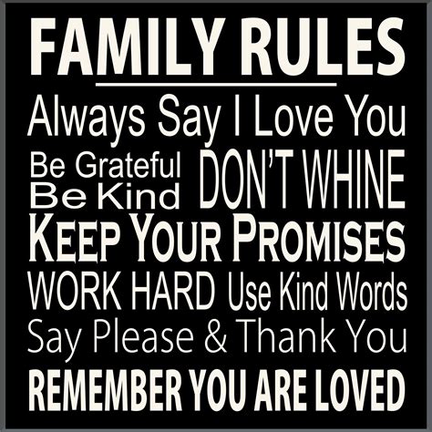 8 family rules wall famous sayings, quotes and quotation. Family-Rules.jpg (1801×1801) (With images) | Family rules ...