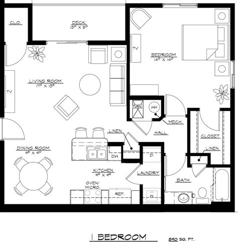 If you're moving into a new house, planning a wedding, or reorganising your living room, floorplanner has the right tools for you. One Bedroom Floorplan | Floor plans, One bedroom, Hall closet