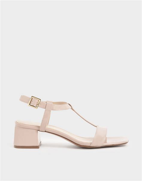 Choose from our curated selection fo charles & keith platform sandals, all handpicked by fashion experts. Nude Patent T-Bar Block Heel Sandals - CHARLES & KEITH UK
