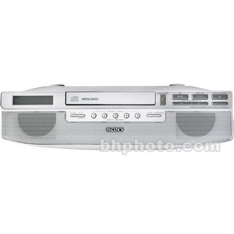 Sylvania skcr2713 under counter cd player with radio and bluetooth, silver. Sony ICF-CD523 Under Cabinet Kitchen CD Clock Radio ...