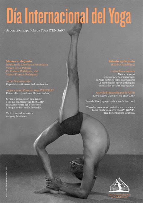 Hoy 21 de junio se celebra del día internacional del yoga, que no es una moda sino una filosofía de vida. Día Internacional del Yoga Madrid (21 y 25 junio 2016) - AEYI