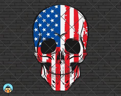 The use of such symbols is restricted in many countries. Skull American Flag SVG - HotSVG.com