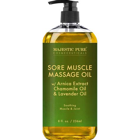 Offered on this platform are manufactured by taking customer satisfaction as prime importance and can be used easily by following the instructions manual. MAJESTIC PURE Arnica Sore Muscle Massage Oil for Body ...