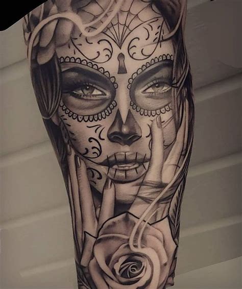 See more ideas about tattoos, sugar skull tattoos, dia de los muertos. Pure Tattoo Chicano op Instagram: "Day of the Dead by ...