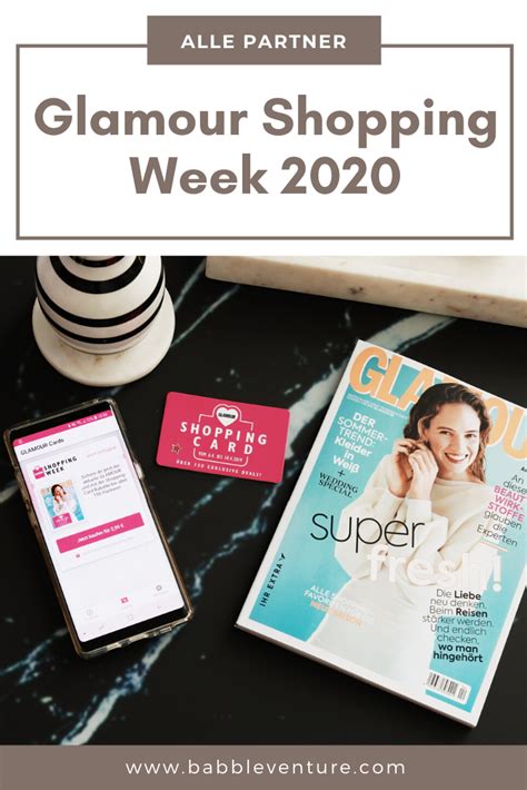 Glamour shopping week 2020 code. GLAMOUR Shopping Week Partner 2020: ALLE Angebote im Überblick