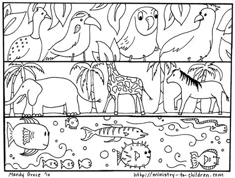 This pack has the 7 days coloring pages as well as some puzzles that will consolidate learning of creation in a fun and engaging way! Creation Coloring Pages: God Made the Animals, Fish, Birds