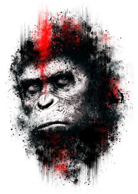 'Ape' Poster Print by Lou Patrick Mackay | Displate in ...