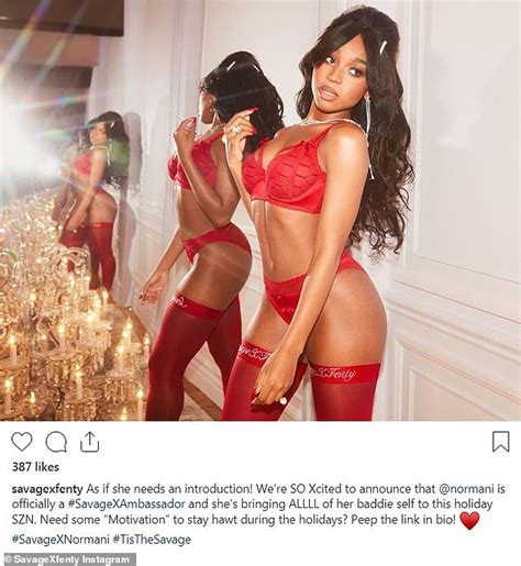 Get on that instagram account, post some… Normani shows off her figure in lingerie as she's named ...