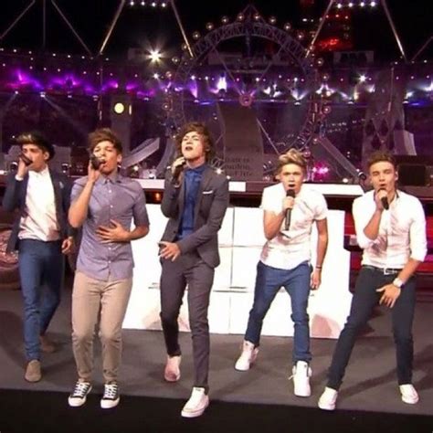 Watch one direction perform at the olympics closing ceremony! One Direction at the London Olympic's Closing Ceremony.