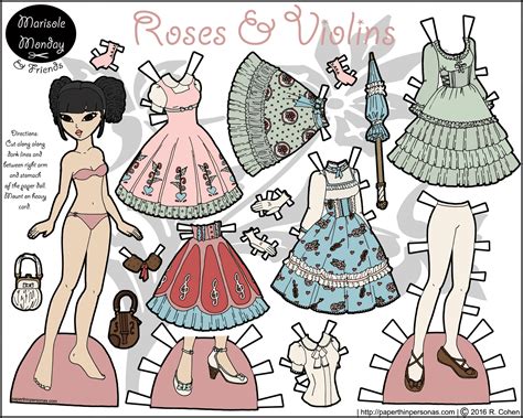 Paper dolls are cut out of paper, with separate clothes that are usually held onto the dolls by folding tabs. Pin on Marisole Monday Paper Dolls