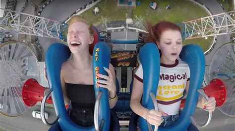 Ultimate slingshot the ride reactions pass outs and fails! Slingshot Ride Fails - Viral Video Rider Slingshots Into ...