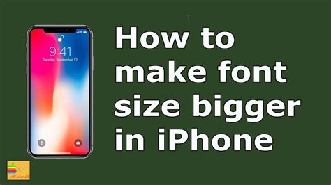 This tutorial shows how to make the font size bigger on macbook or a regular mac that has microsoft word How to make text bigger on iPhone or iPad | Make font size ...