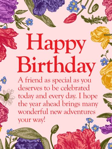 When it comes to online delivery, we deliver in all the major cities in india including delhi. To my Special Friend - Happy Birthday Wishes Card ...