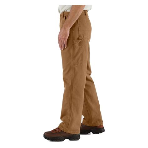 Best work pants for tradesman (carpenter, electrician, plumbing, craftsman). Men's Carhartt Washed Duck Flannel Lined Work Dungaree ...