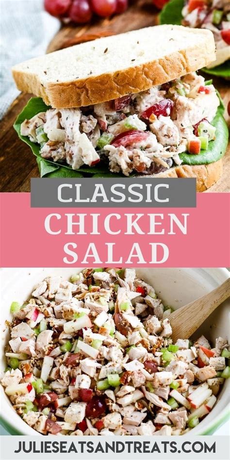 Chicken salad doesn't freeze well. Creamy, classic Chicken Salad loaded with grapes, apples ...