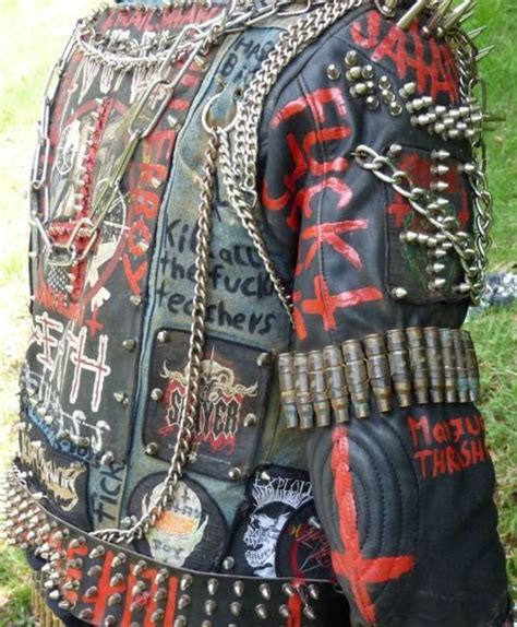 Customized punk studded denim jacket small/medium these pictures of this page are about:punk denim jacket. Battle Jacket's Blog #diy #custom #heavymetal | Punk outfits, Battle jacket, Punk jackets