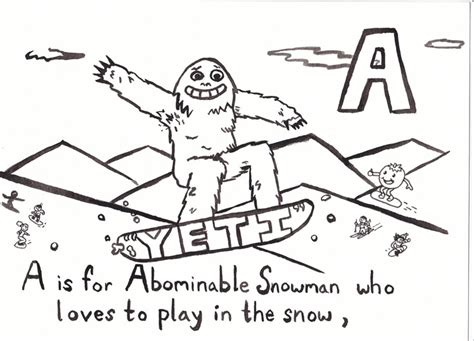 A is for Abominable Snowman | Abominable snowman, Snowman ...