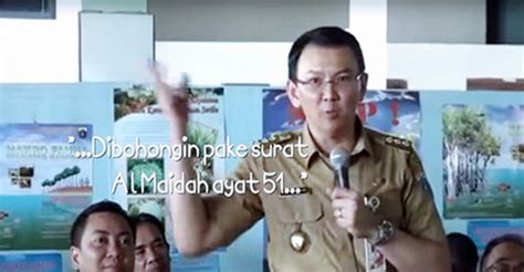 Dari 40 menit durasi pidato ahok, potongan video sepanjang 13 detik ini kemudian diperdebatkan. Dipetisi Lebih Dari 30 Ribu Orang Terkait Surah Al Maidah ...