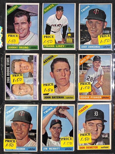 The priceguide.cards trading card database has prices achieved from actual card sales, not estimates. Lot Detail - Lot of 300+ Assorted 1966 Topps Baseball Cards w. Don Sutton RC