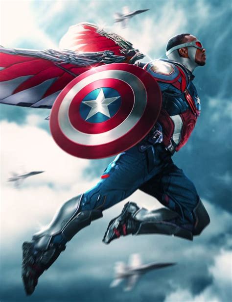 Endgame and anthony mackie has revealed it was chris evans and mackie first worked together as cap/ steve rogers and falcon in 2014's captain america: Sam Wilson as Captain America - Aiko Aiham | Marvel super heróis, Capitão america, Super heroi