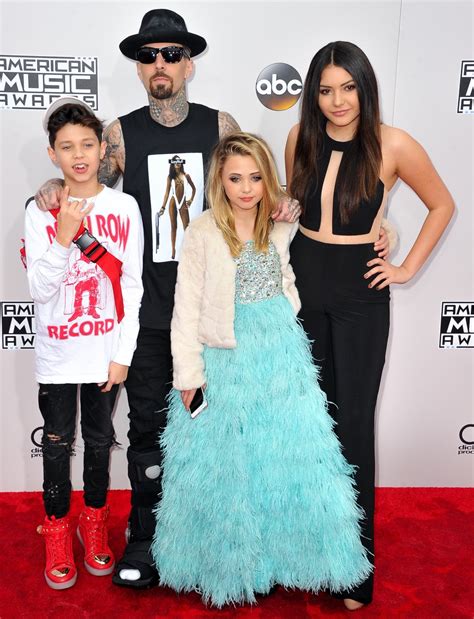 Travis Barker Brings His Kids to the AMAs For Rare Public Outing - Life ...