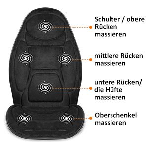 Mit der anderen hand können sie sich an der wand oder einem stuhl abstützen. Snailax Gedächtnisschaum Massagesitzauflage Vibration mit ...