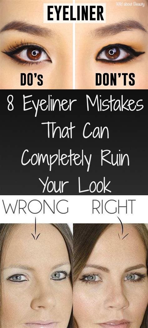 Try focusing on an object far away (down the. 8 Eyeliner Mistakes That Can Completely Ruin Your Look ...